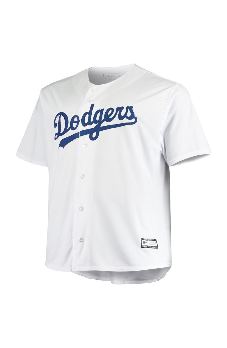 PROFILE Men's White Los Angeles Dodgers Big & Tall Replica Team Jersey, Alternate, color, 