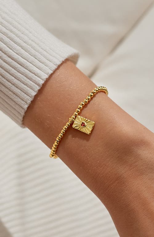 A Littles & Co. A Littles & Co A Little 'everything Happens For A Reason' Bracelet In Gold-tone Plating In Gold