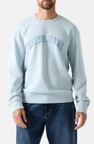 GUESS Cotton Crewneck Graphic Sweatshirt