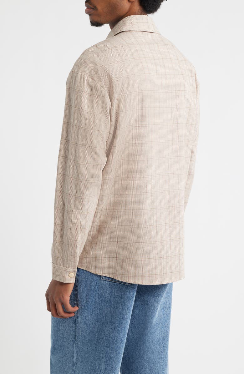 KROST Oversize Plaid Flannel Button-Up Shirt, Alternate, color, Candied Ginger