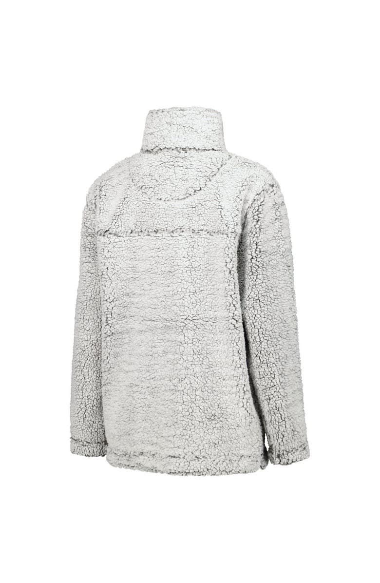 BOXERCRAFT Women's Gray Dallas Cowboys Sherpa Quarter-Zip Jacket, Alternate, color, 