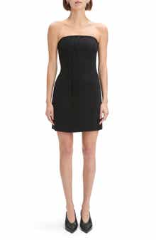 Favorite Daughter Missed Your Chance Pleated Strapless Minidress