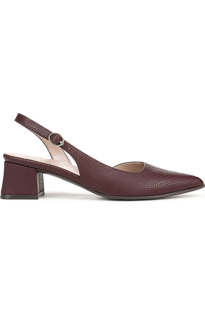 Naturalizer Anya d'Orsay Block Heel Pump, Alternate, color, Merlot Red Snake Faux Leather