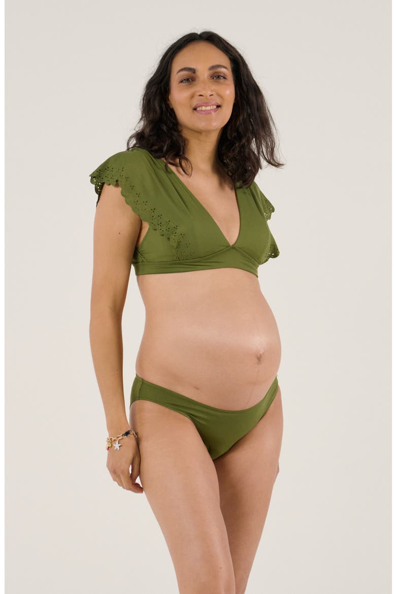 Maternity bikini Bloom, Alternate, color, Kiwi