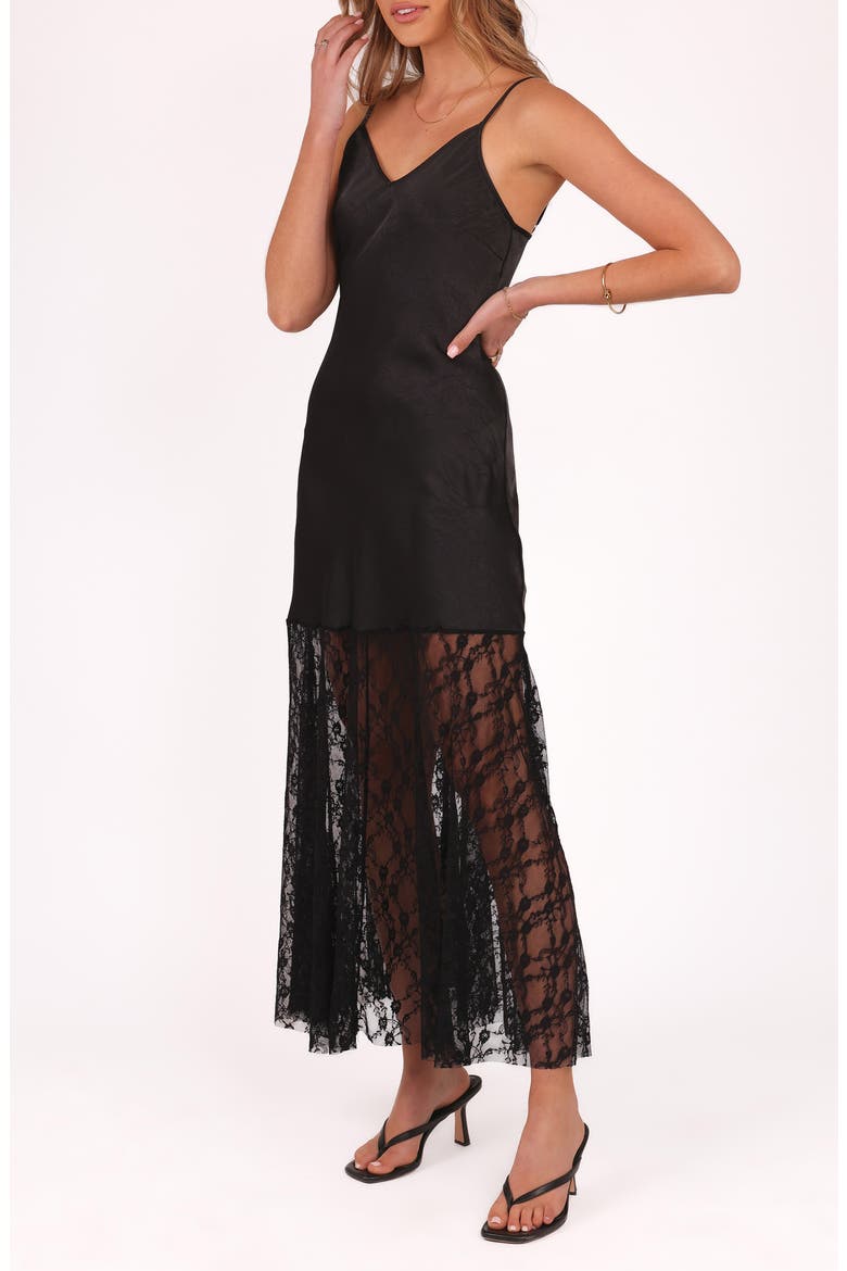 Elowyn A-Line Dress, Alternate, color, BLACK