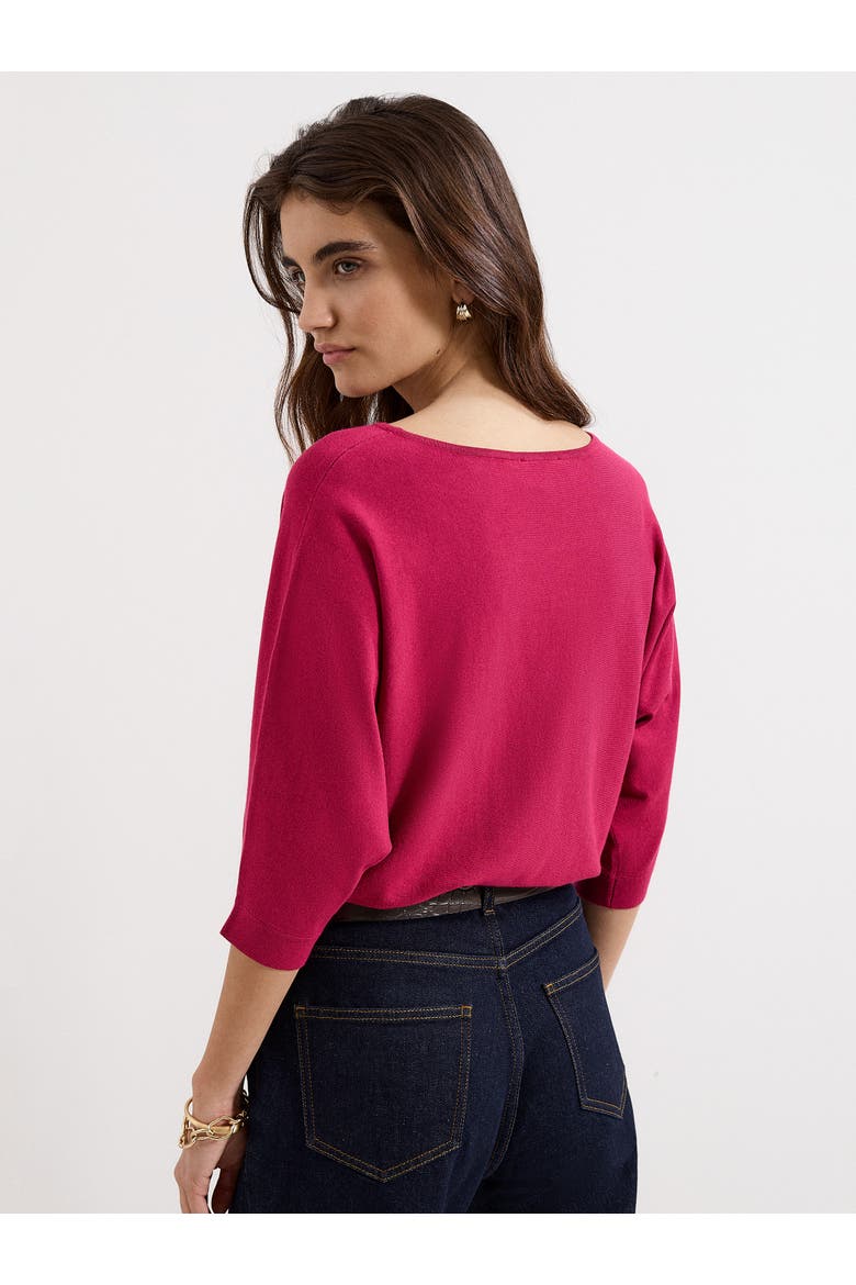 Cristine Draped Knit Jumper, Alternate, color, Burgundy