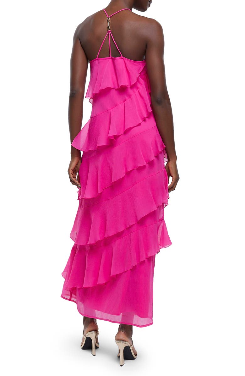 River Island Reese Tiered Ruffle Maxi Dress, Alternate, color, 