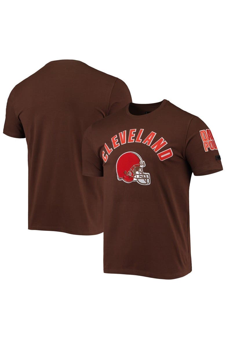 Men's Pro Standard Brown Cleveland Browns Team Classic Bristle Slim-Fit T-Shirt, Alternate, color, Brown