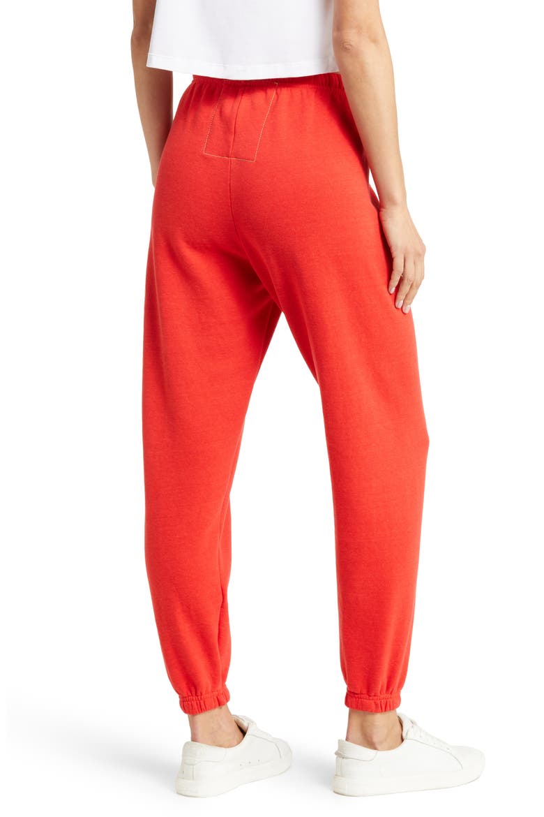 Aviation Nation Bolt Stitch Sweatpants, Alternate, color, RED/ WHITE