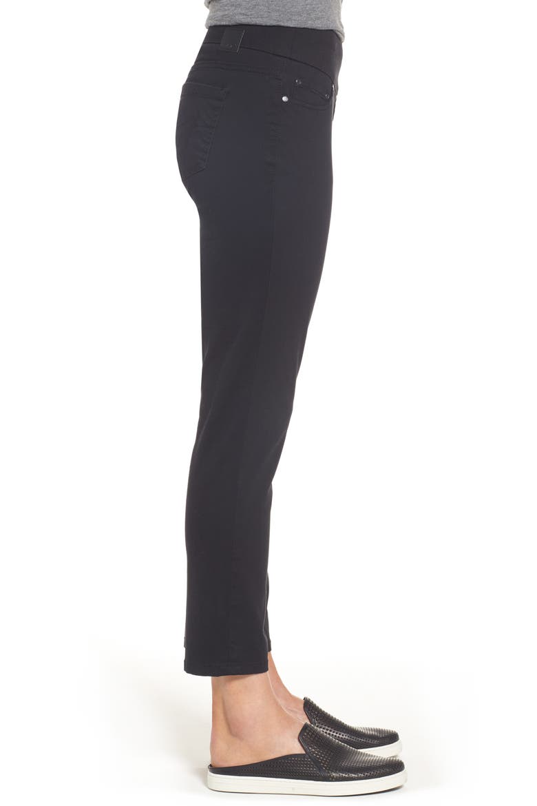 Jeans Amelia Pull-On Slim Stretch Twill Ankle Pants, Alternate, color, BLACK