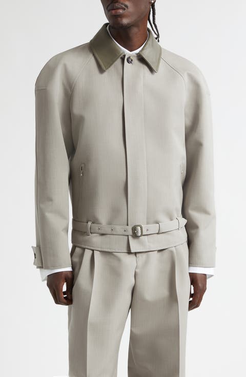 Oversize Wool Mélange Zip Jacket