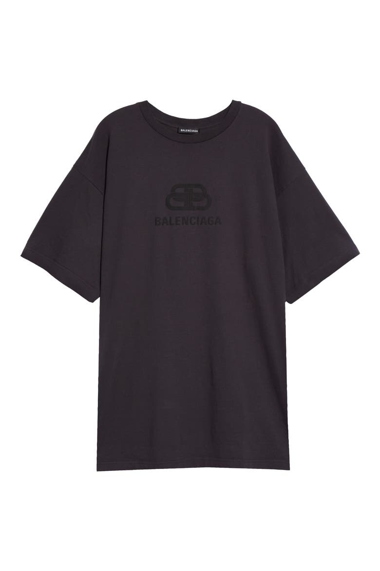 Longline Logo T-Shirt, Alternate, color, NOIR MULTI