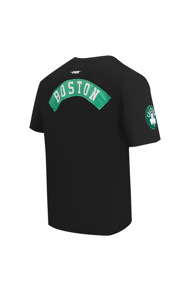 PRO STANDARD Men's Pro Standard Black Boston Celtics Made To Play Drop Shoulder T-Shirt, Alternate, color, Black