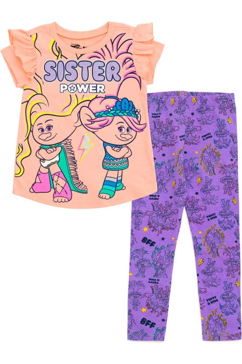 Trolls 2-Piece T-Shirt and Leggings Set