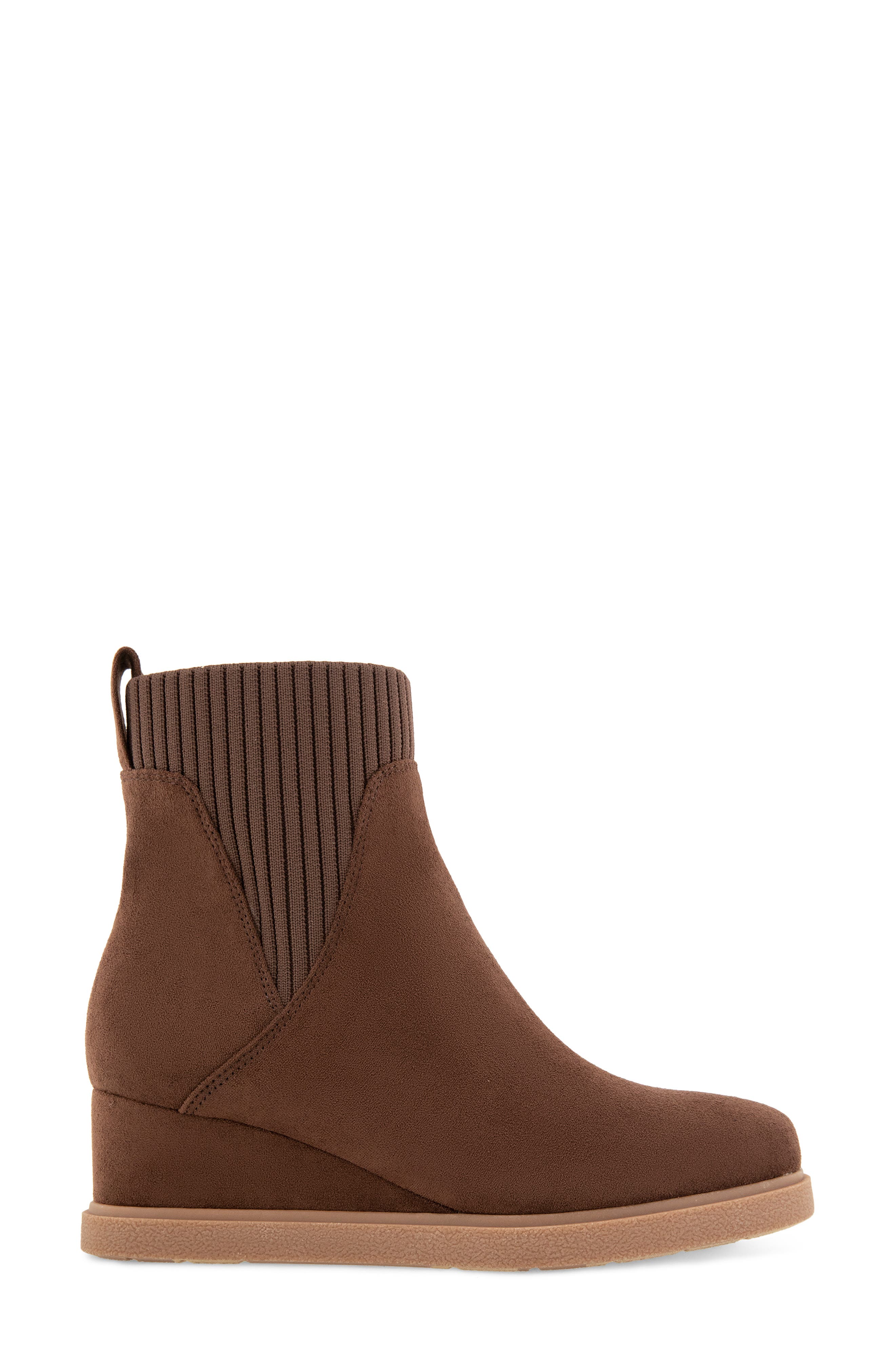 Nina Wedge Bootie, Alternate, color, CHOCOLATE
