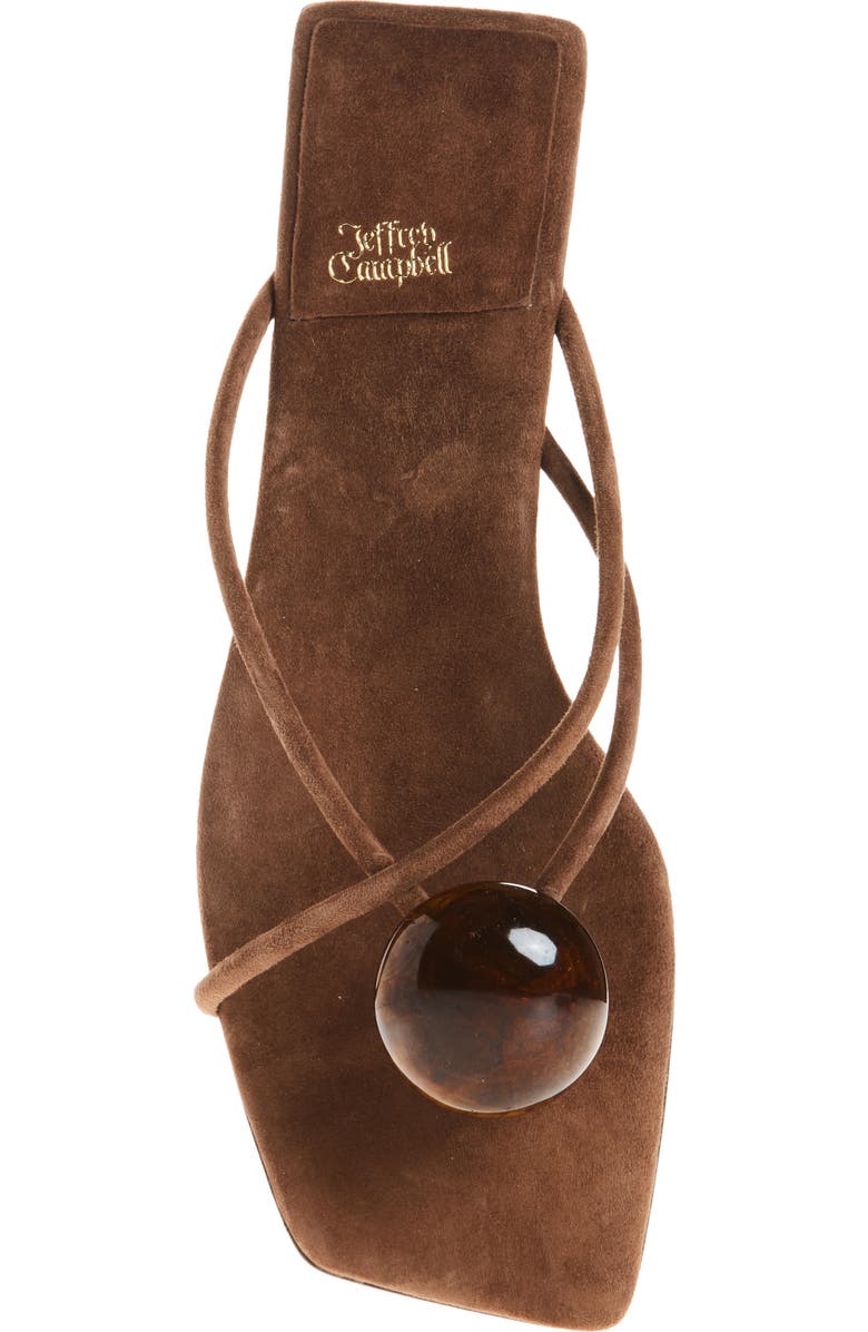 Jeffrey Campbell Cosmos Flip Flop, Alternate, color, Brown Suede Combo