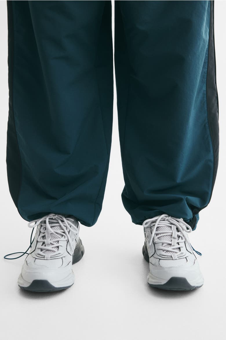 Loose-fit Nylon Track Pants, Alternate, color, Dark turquoise