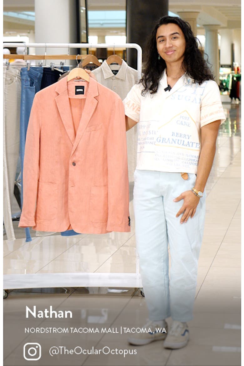 Hanry Slim Fit Linen Sport Coat video