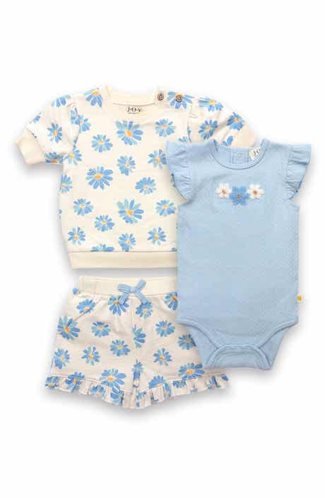 JOY JUST ORGANIC YOU Bodysuit, Top & Shorts Set