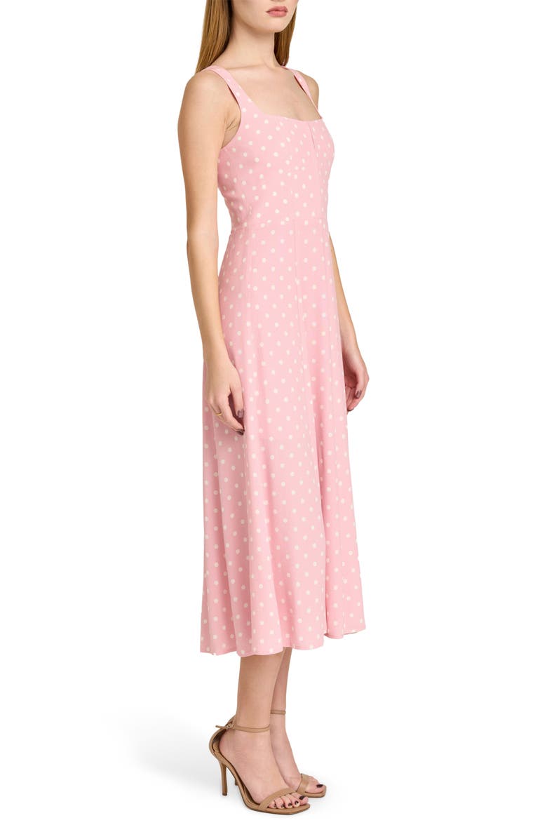 WAYF Leonie Polka Dot Corset Midi Dress | Nordstrom WAYF Leonie Polka Dot Corset Midi Dress | Nordstrom