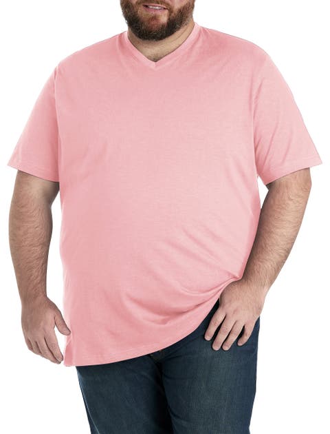 Big & Tall Slub Knit V-Neck T-Shirt