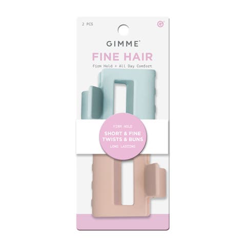 Small Rectangle Claw Clip Duo