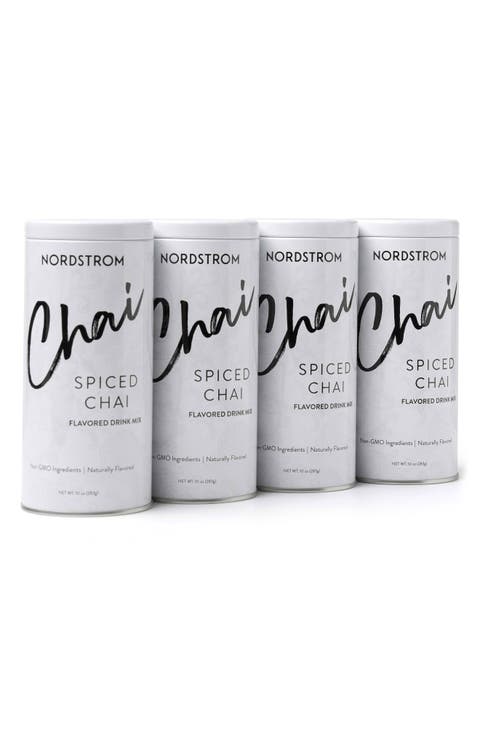 4-Pack Spiced Chai Flavored Drink Mix Tins