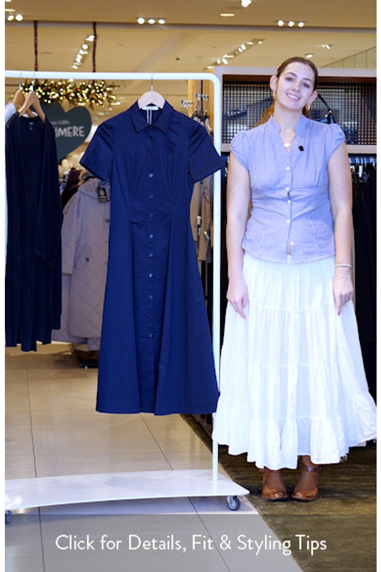 Demure Stretch Cotton Shirtdress video