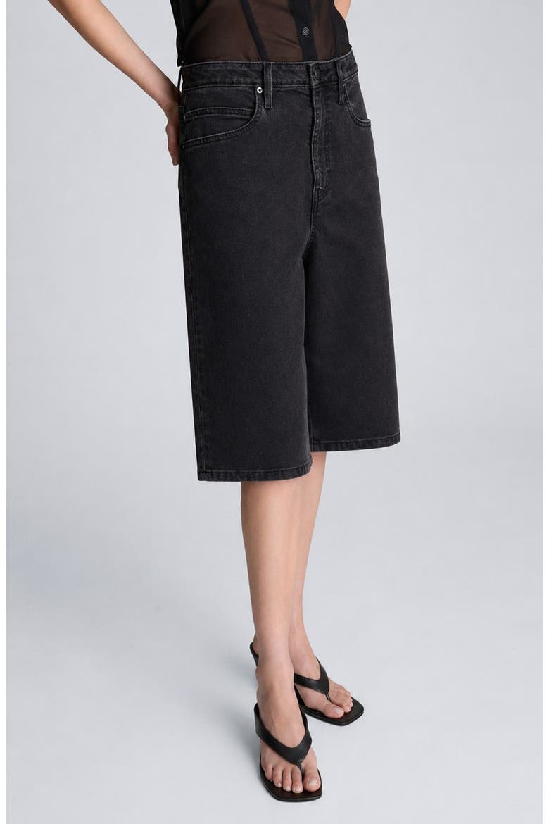 High Waist Wide Leg Culotte Jeans, Alternate, color, NIK WASH