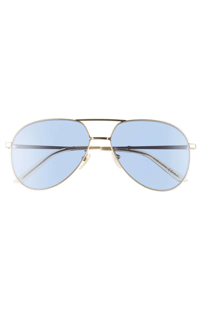 Gucci 59mm Metal Aviator Sunglasses, Alternate, color, 