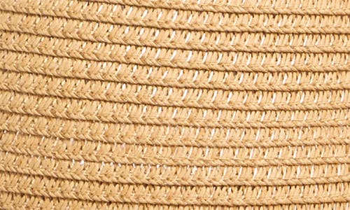 Bcbg Scalloped Edge Straw Floppy Hat In Tan