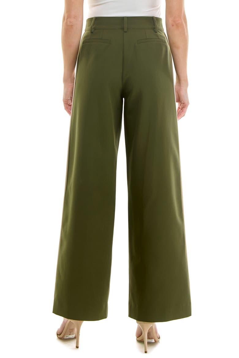 Wide Leg Side Stripe Pants, Alternate, color, OLIVE