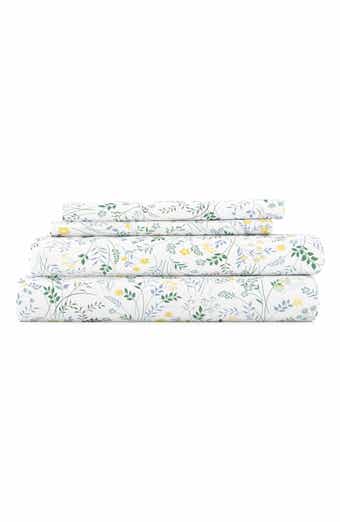 Premium Ultra Soft Wildflower Pattern 4-Piece Bed Sheets Set
