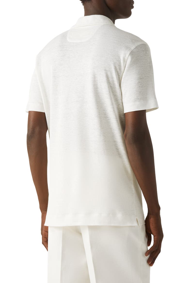 Lino Polo Shirt, Alternate, color, WHITE