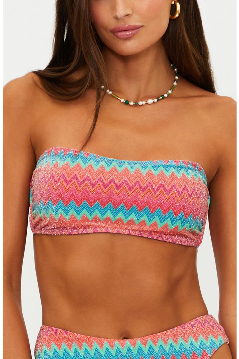 Kelsey Crochet Bikini Top, Main, color, STRAWBERRY ICE CHEVRON