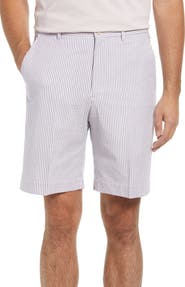 Berle Flat Front Seersucker Shorts
