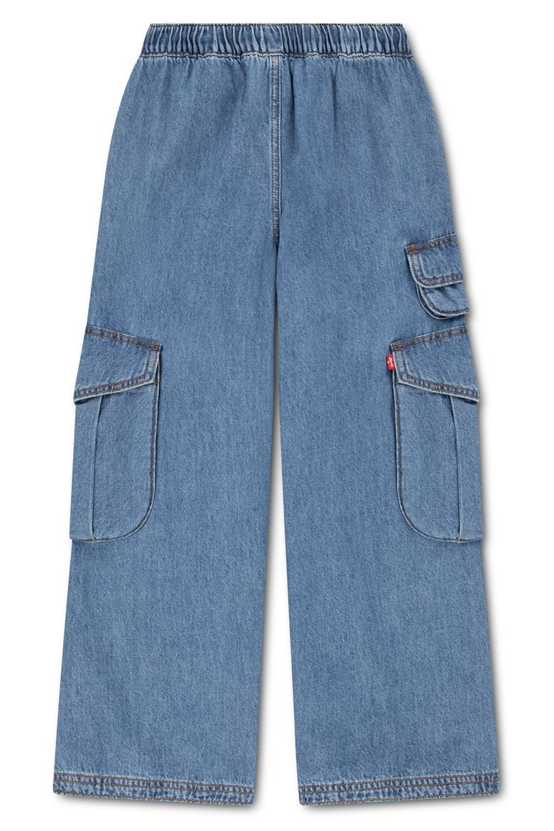 Kids' Cargo Wide Leg Jeans, Alternate, color, DREW ME IN