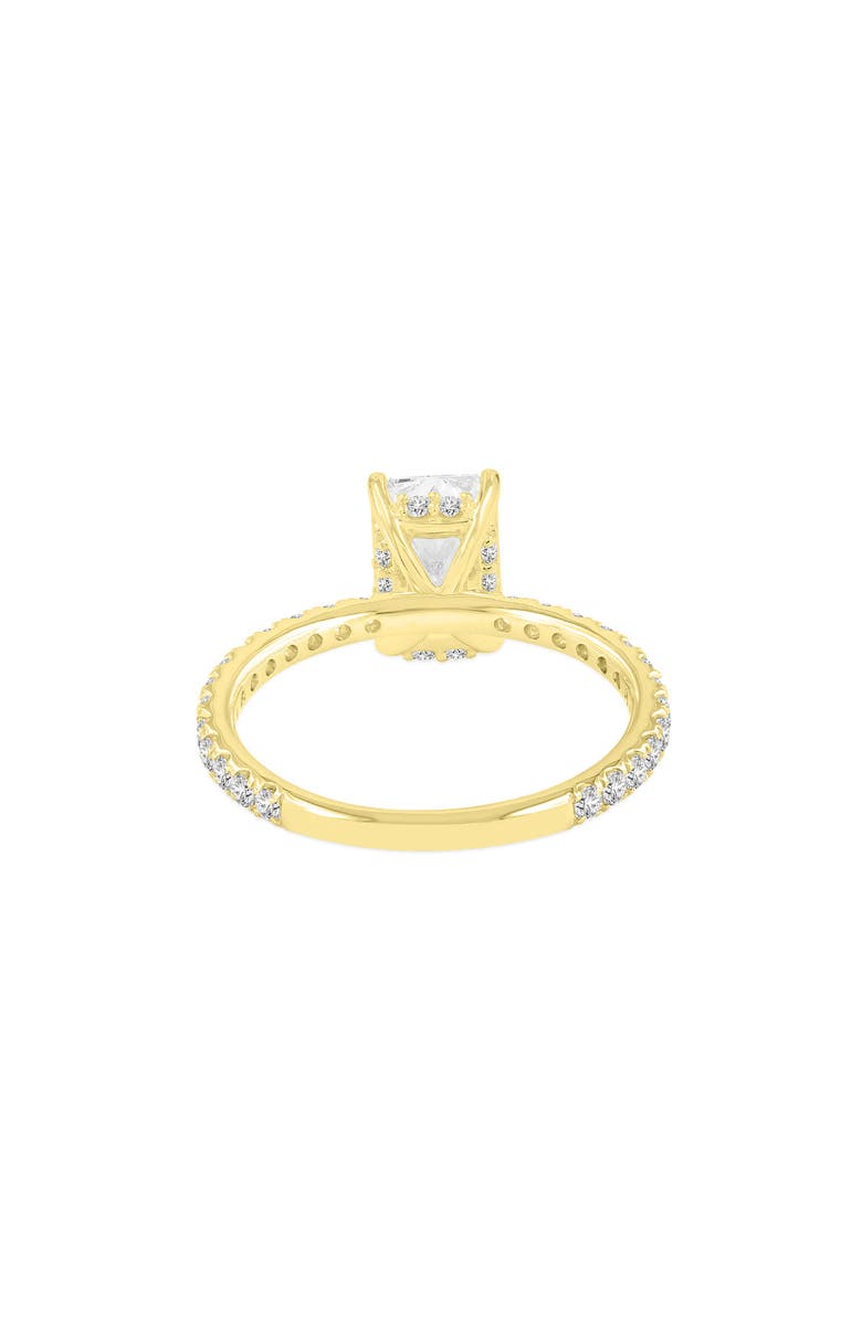 LuvMyJewelry Sia 14K Gold Radiant Cut Lab Grown Diamond Hidden Halo Ring - 2.25 Ct, Alternate, color, 14K Yellow Gold