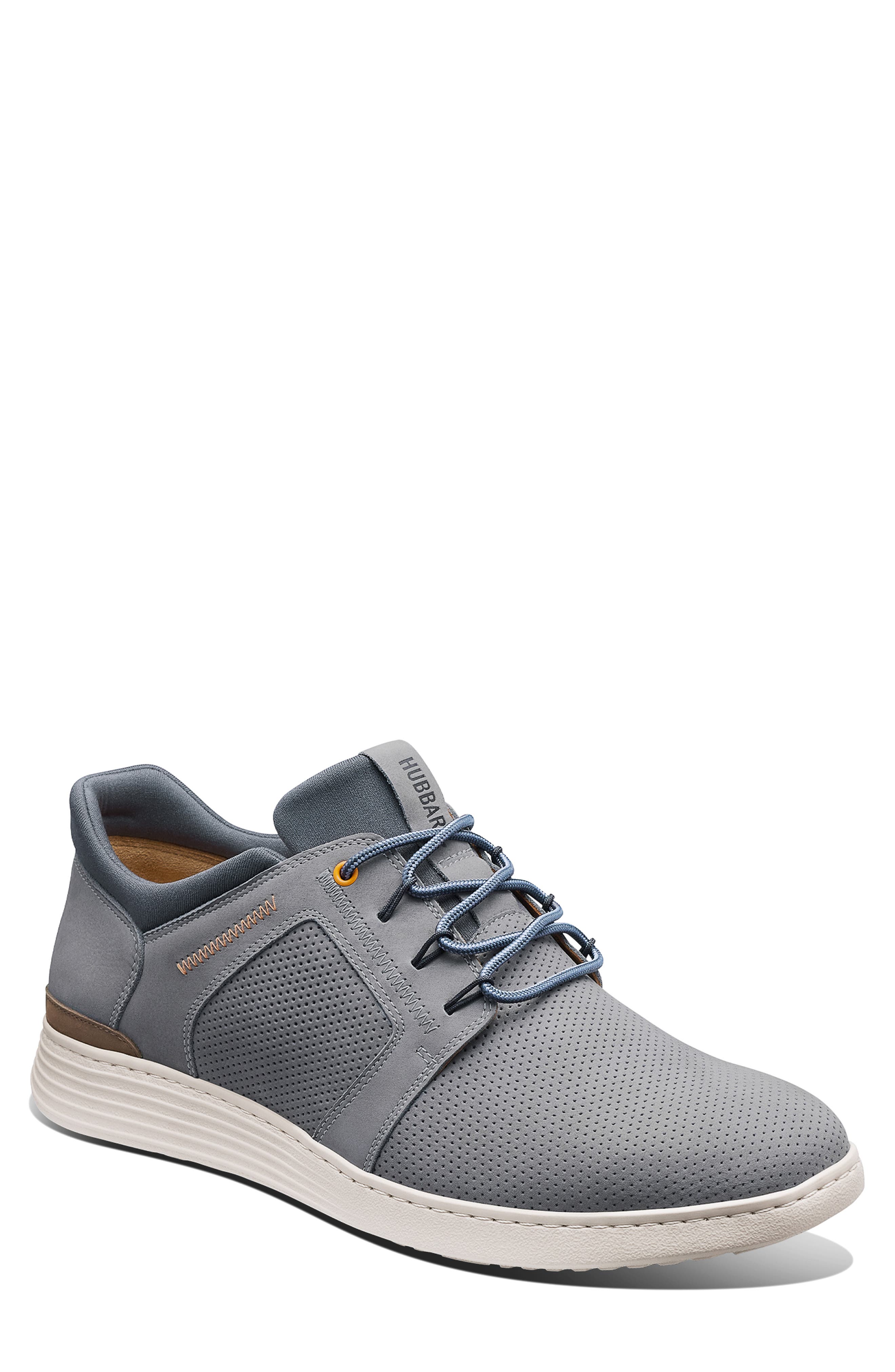 Samuel Hubbard Featherlight Muir Sneaker, Main, color, Gray Nubuck