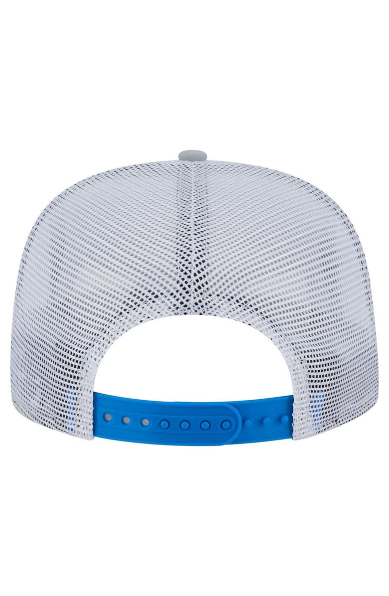 New Era Men's New Era Gray/Blue Detroit Lions Throwback Dye Golfer Snapback Hat, Alternate, color, Gray