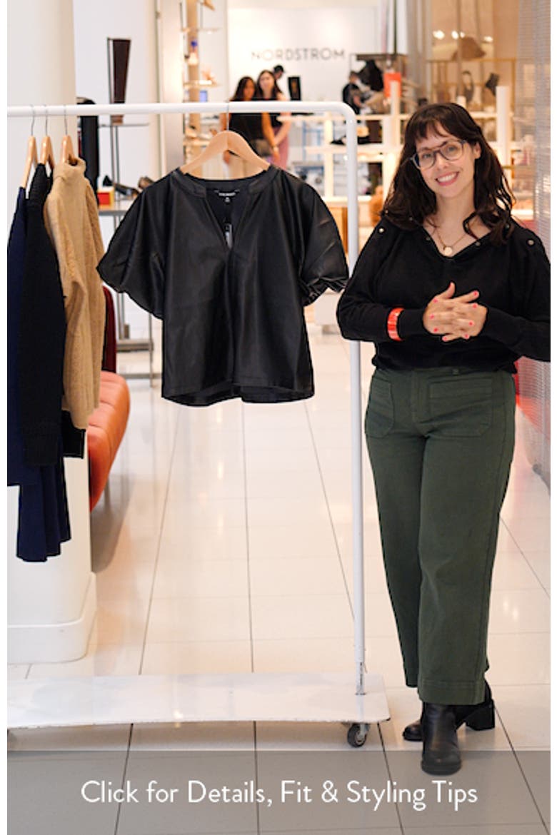 Cecila Faux Leather Top video