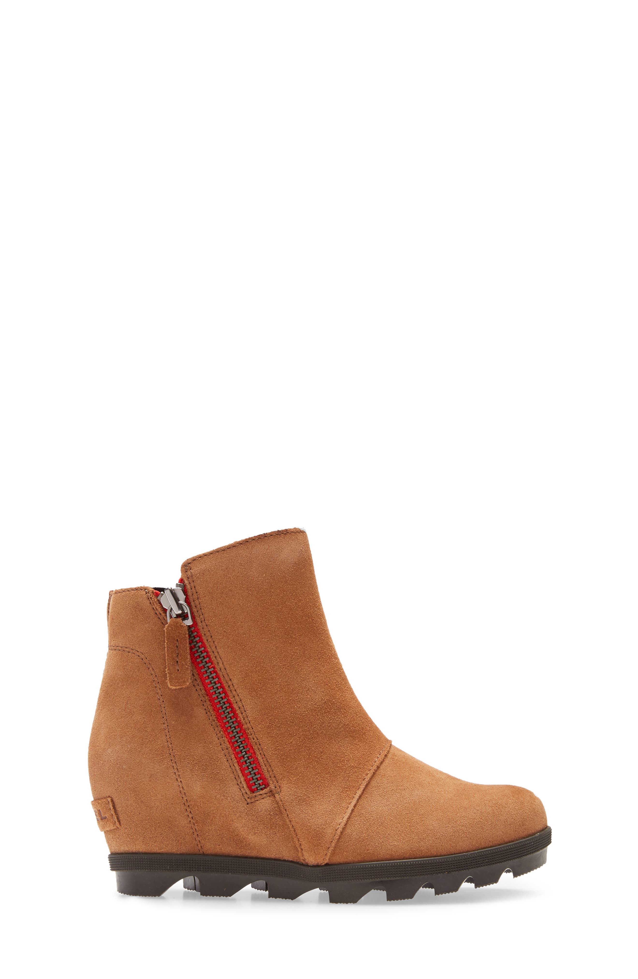 Kids' Joan of Arctic II Waterproof Wedge Bootie, Alternate, color, VELVET TAN