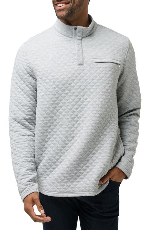 Transatlantic Quilted Henley Pullover