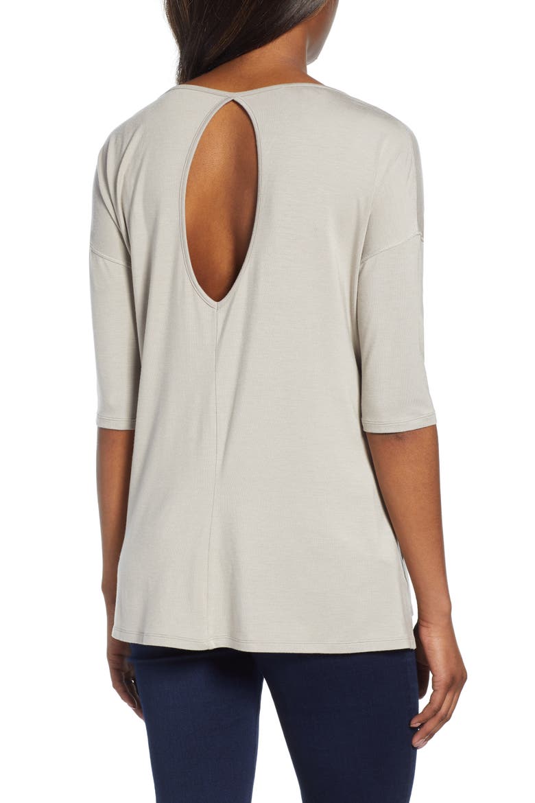 Maternity Yoga Top, Alternate, color, ASH GREY