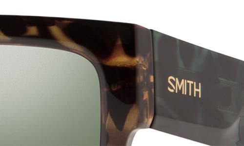 Smith Lineup 58mm Chromapop™ Polarized Rectangular Sunglasses In Gray
