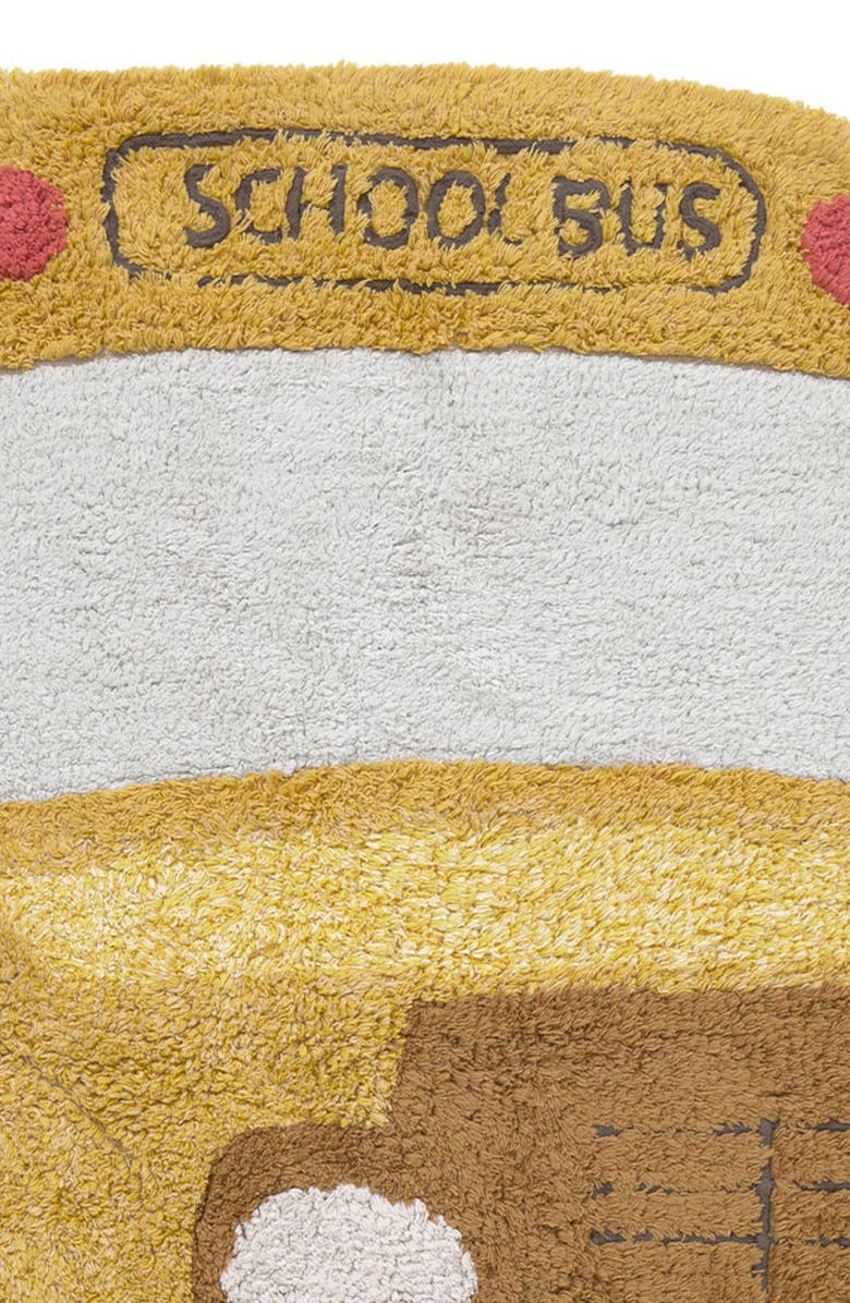 Lorena Canals Kids' School Bus Rug, Alternate, color, Yellow
