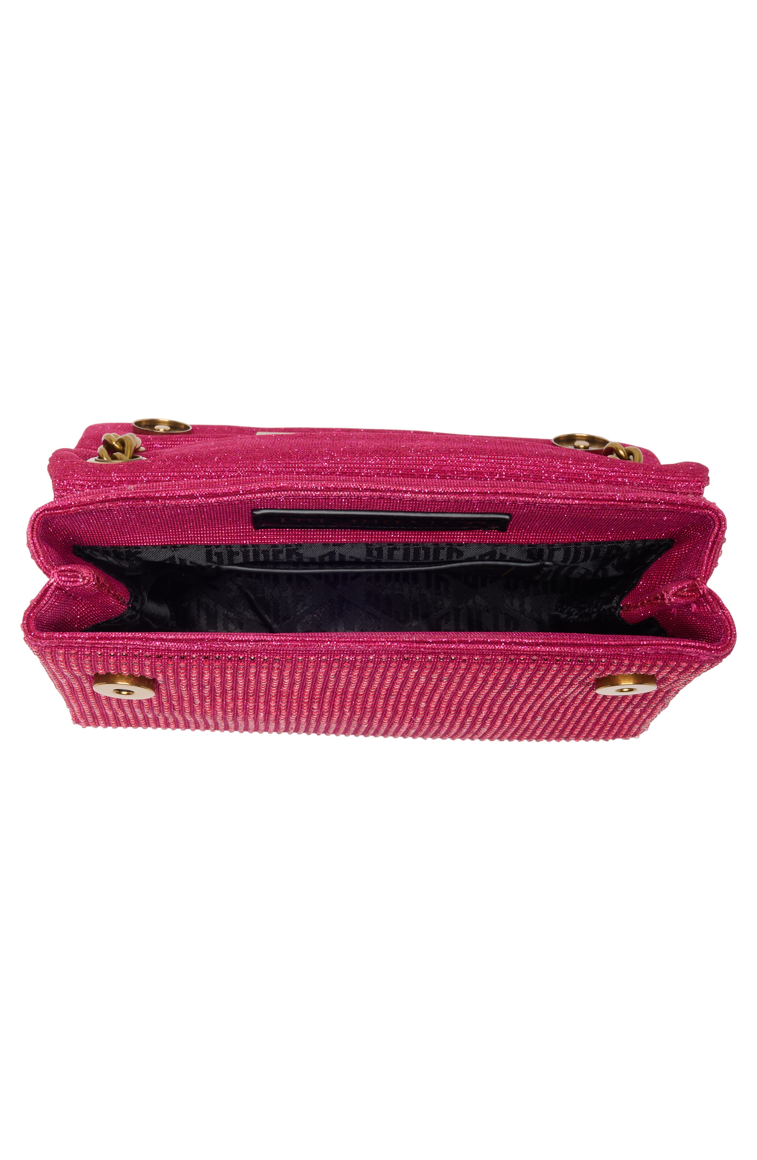 Kurt Geiger London Brixton Mini Plate Rhinestone Crossbody Bag, Alternate, color, 