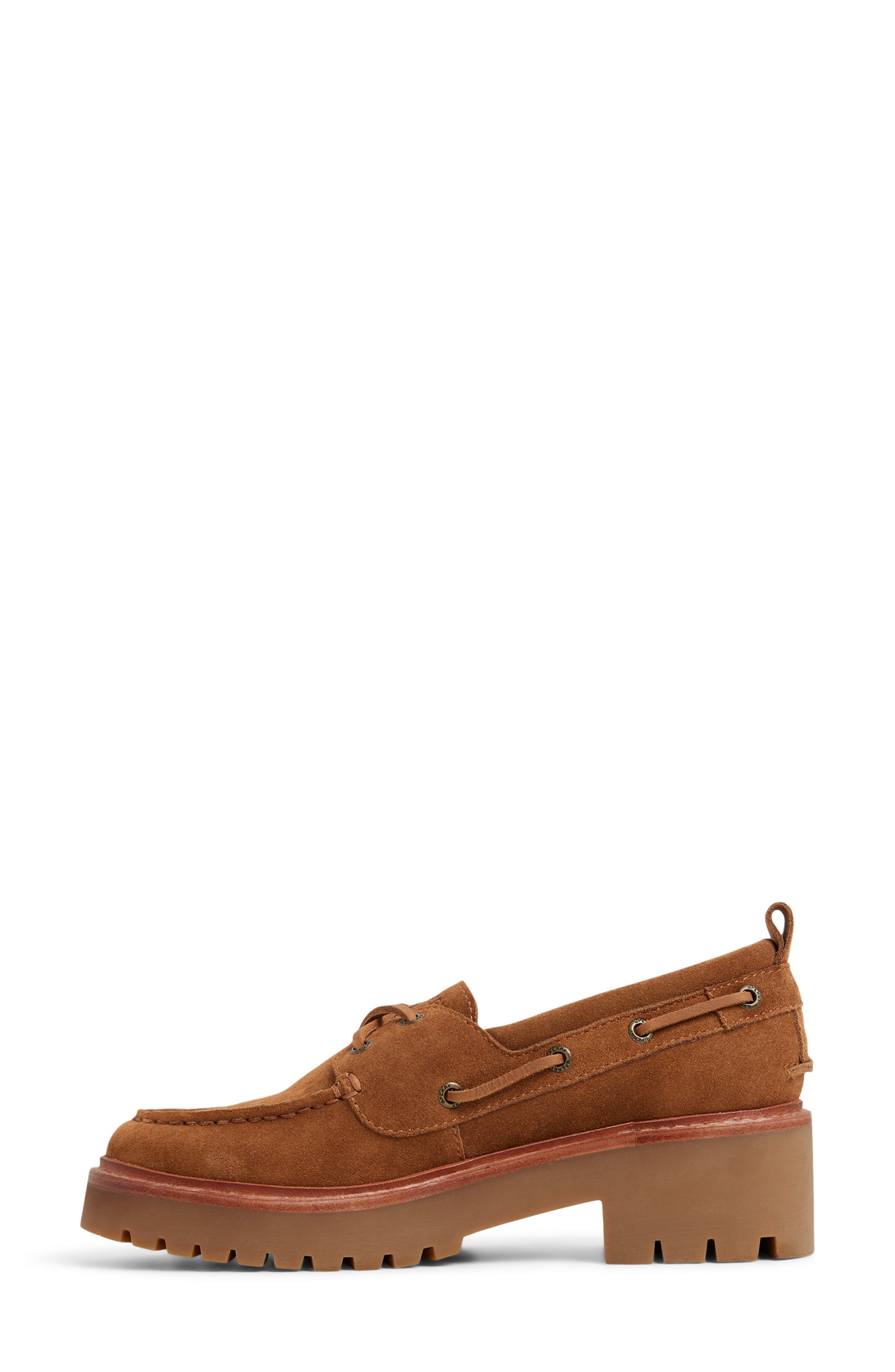 Authentic Original 2-Eye Lug Boat Shoe, Alternate, color, TAN