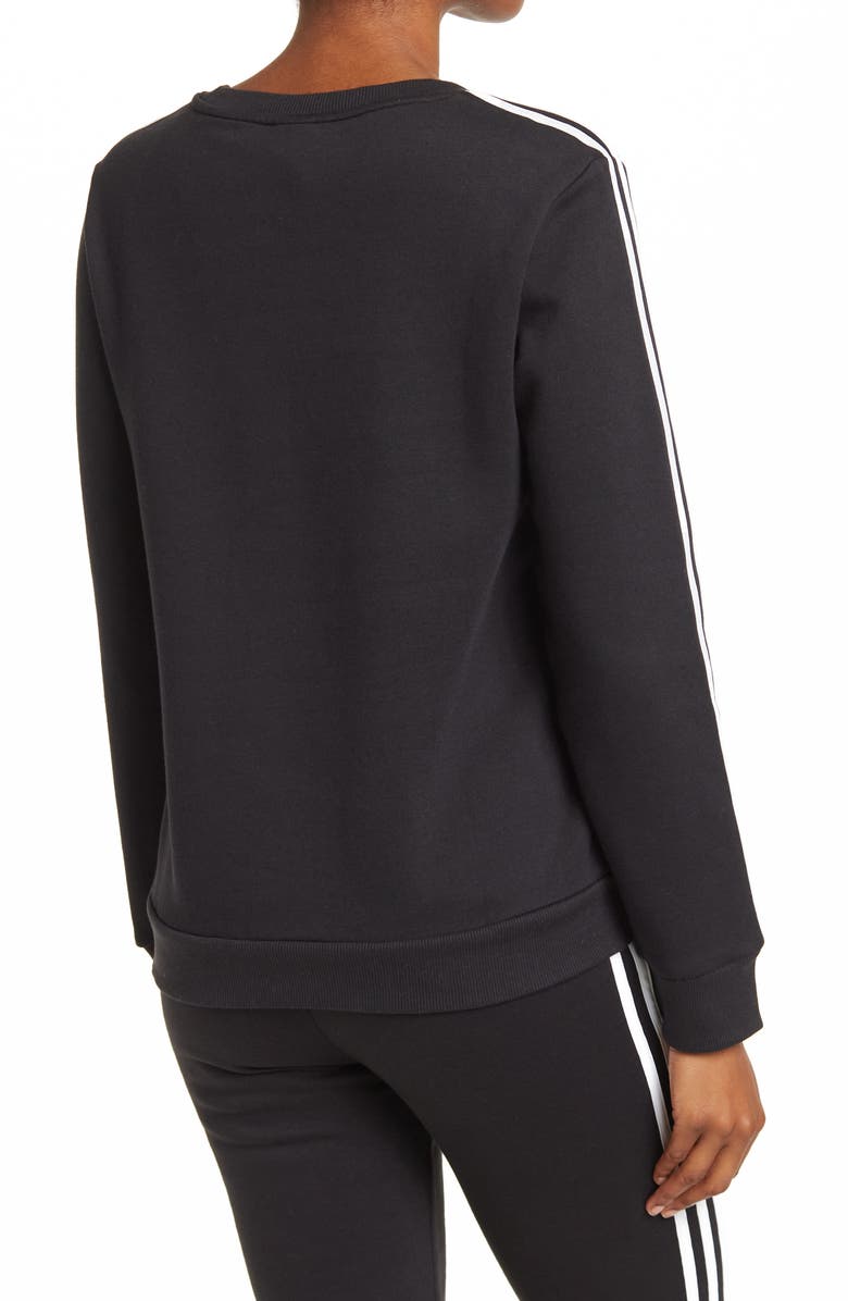 adidas Fleece Side Stripe Pullover, Alternate, color,