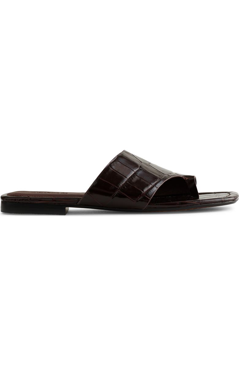 Madewell The Maycie Toe Loop Slide Sandal, Main, color, Coffee Bean